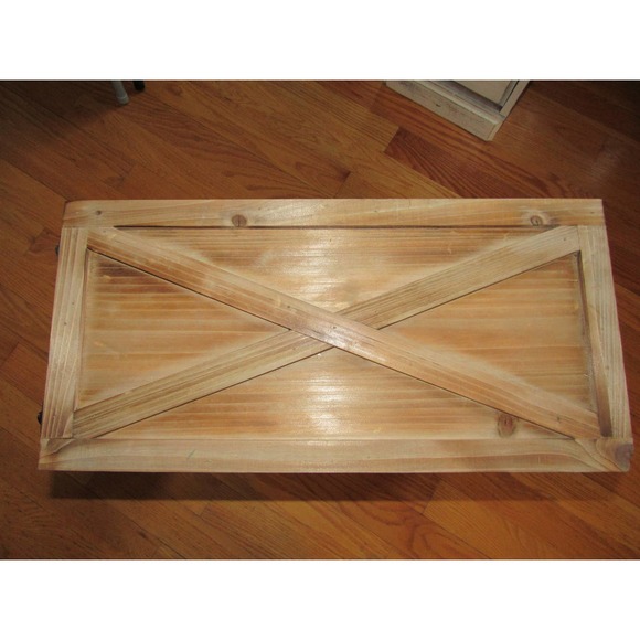 NEW Sealed St Ives Solid Wood Tree Collar Sand and Stable Christmas Holiday - Picture 3 of 12